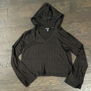 Athleta Black Hooded Sweatshirt